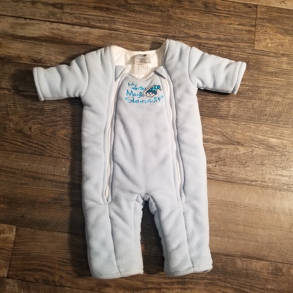Microfleece Swaddle Transition Product Pink 3-6 Months Baby Merlins Magic Sleepsuit
